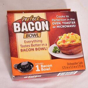 Perfect Bacon Bowl As Seen on TV Make Bacon Bowls To Put Food In New In Box